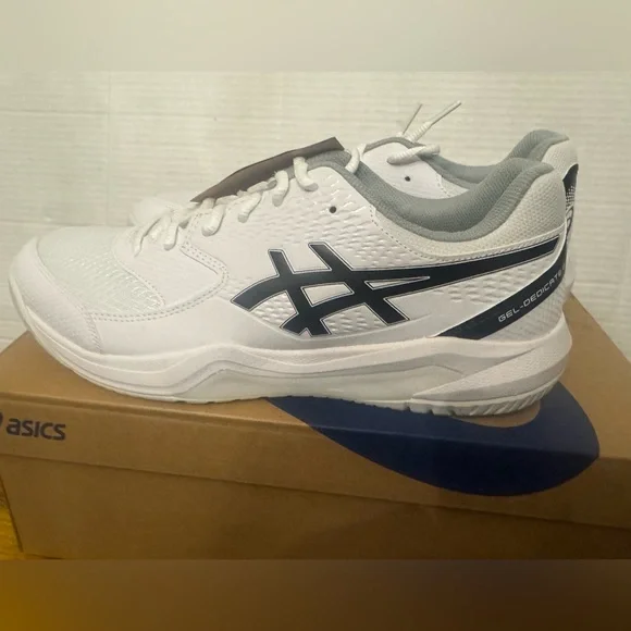 NEW Asics Dedicate 8 Gel Mens Trainers US Size 11 Black White Sneakers